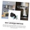 Operitacx 20pcs Self-locking Switches for Range Hood Vent Cabinet Straight