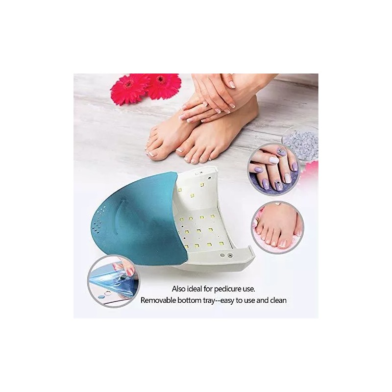 N Lampara Para Uñas Led Uv Con 3 Modos De