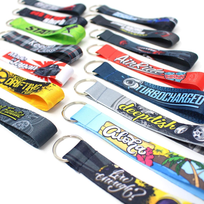 VmG-Store Set of 2 Tuning Lanyard Key Fob Car Accessories