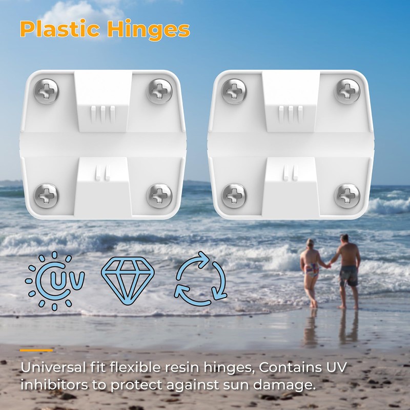 Cooler Replacement Parts Kit for Coleman,Ice Chest Plastic Hinges,Cooler Standard