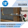 SUNGATOR Push Fit Frost Free Sillcock, 10" Anti-Siphon Hydrant, 3/4-Inch