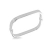 Tuscany Silver Women's Sterling Silver Rectangular Hollow Square Bangle