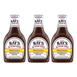 Sweet Baby Ray’s No Sugar Added Original Barbecue Sauce (18.5 Ounce , Pack of 3)