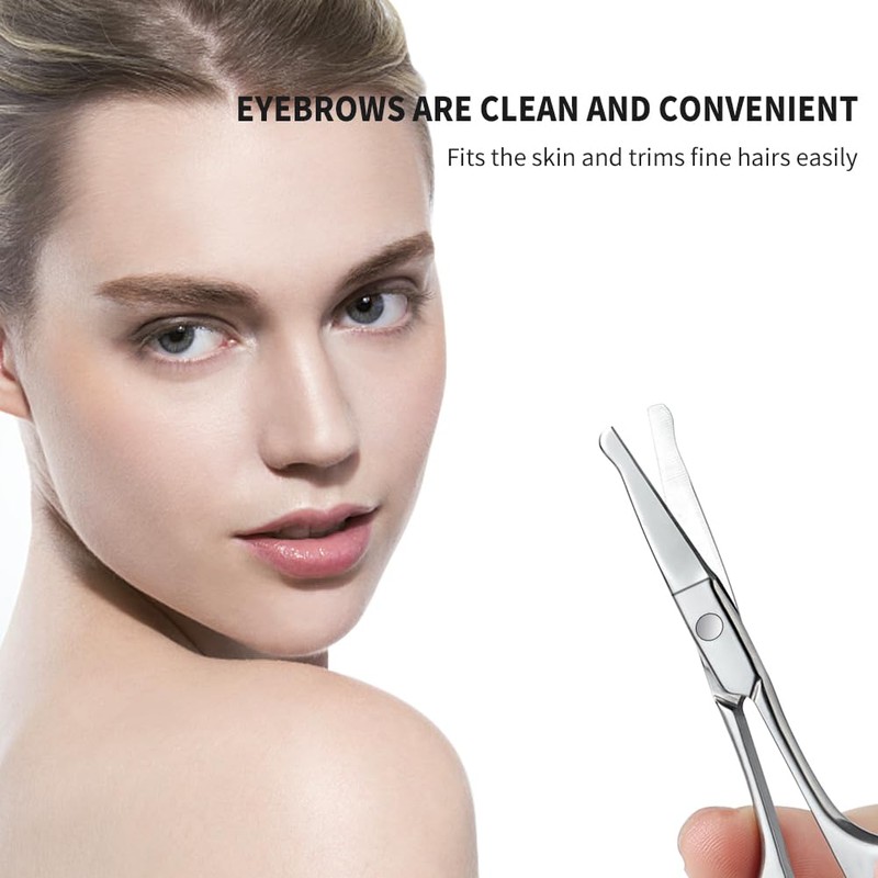 AsonTao Small Scissors With Round Tip Design - Professional Grooming