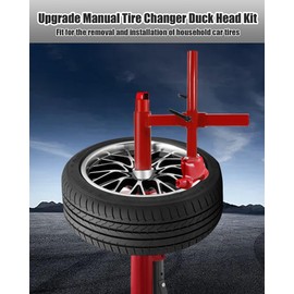 EXODIOS Manual Tire Changer Duck Head Adapter Kit with Duck Head Tire Changer Fit for Most Car Tires (with Silver Cone)