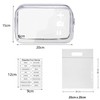MORICOH Kulturbeutel, transparent, mit Reiseflaschen, 14-teiliges Set (100 ml) und