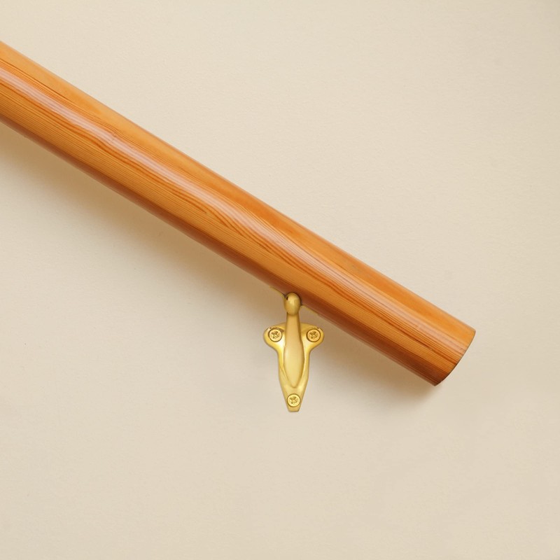 Design House 181990 Standard Handrail Bracket, 5-Pack, Polished Brass, 5