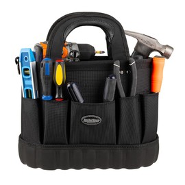 Bucket Boss Pro Oval Tool Tote 14 Tool Bag in Black, 74014