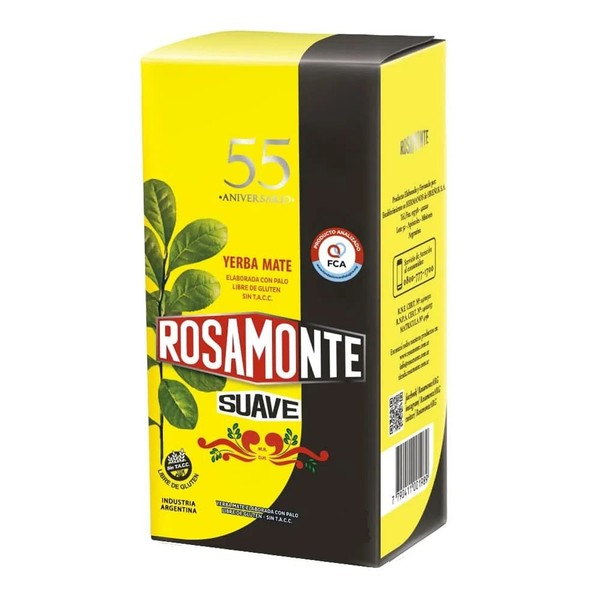 Rosamonte Yerba Mate Mild Suave - Plus Envase Aluminizado (500 g / 1.1 lb)