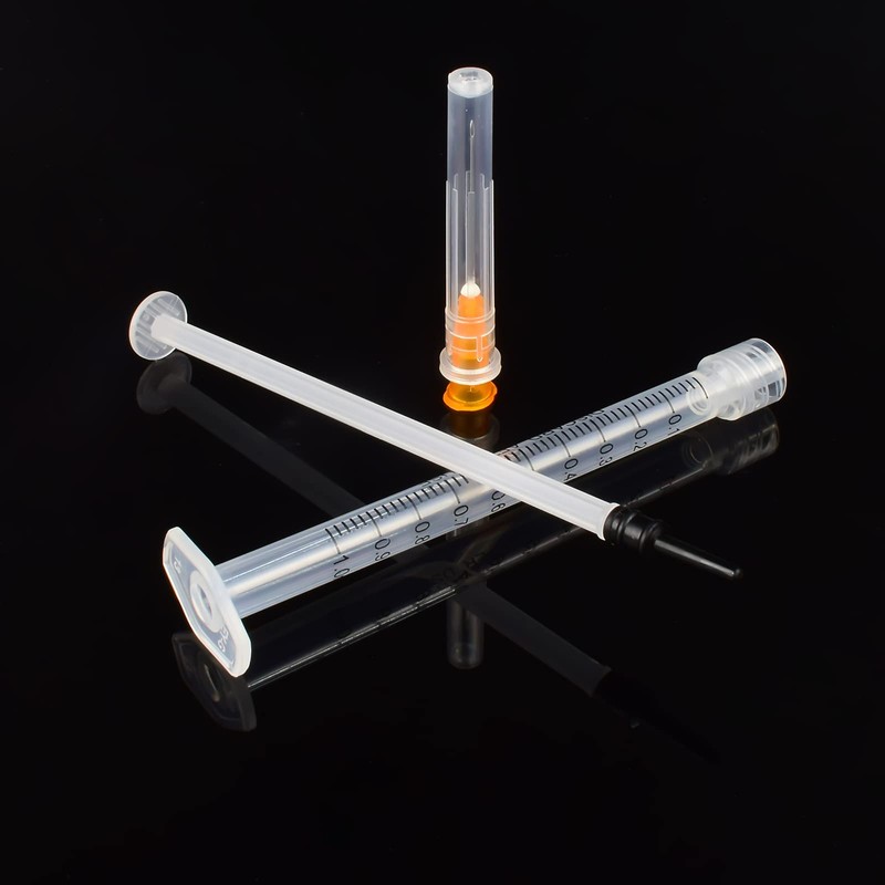 100 Pack 1ml with 25 Gauge 1 Inch Luer Lock