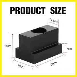 M10 T-slot nuts and nuts, 5 piece set black oxidised carbon steel for machine and tool tables (M10 thread) Reliable connection and easy to use.