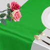 sourcing map 12 Pcs Green Satin Table Runner 12" x