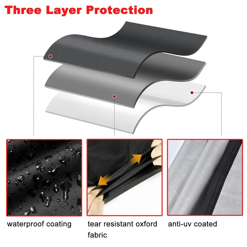 Samhe Grill Cover, 40-Inch Heavy Duty Waterproof UV Resistant BBQ