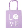 Hippowarehouse Love basketball Tote Shopping Gym Beach Bag 42cm x38cm,