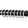 Shappy 40 Pack Metal Drapery Curtain Rod Rings with Eyelets