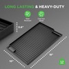 NutriChef Cast Iron Reversible Grill Plate, 18” Flat Skillet Griddle