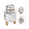 Universal Ignition Switch Lock Cylinder with Keys Aluminum Alloy Replacement