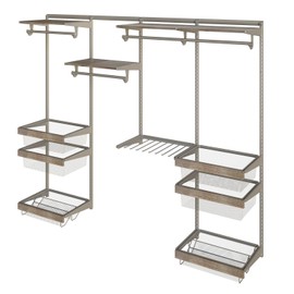 Closet Culture by Knape & Vogt 23 in. Champagne Nickel Basket Surround Kit for Wire Mesh Basket, Compatible Only with Closet Culture Closet Systems, 0335-SRND-CN