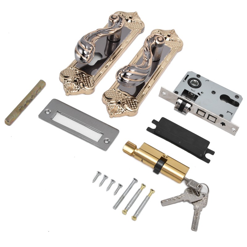 Door Handle Lock Silent Lock Bearing Safety Lever Handle Reversible