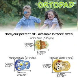 Ortopad® Bamboo Boys Eye Patches, 50/Box (Medium Size, 2-4 yrs) Blue Camo Pack
