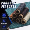 Glarks 15Pcs Sewing Awl Kit Portable Leather Stitching Repair Stitch