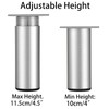 BSTKEY 4Pcs 4 Inch Aluminum Alloy Furniture Cabinet Legs -