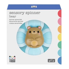 Tiger Tribe Sensory Bear Spinner - Spinning Animal Fidget Toy For Car Window, Highchair & Bath, Kids Suction Spinners, Gifts For Babies & Toddlers, Age 6 + Months Old