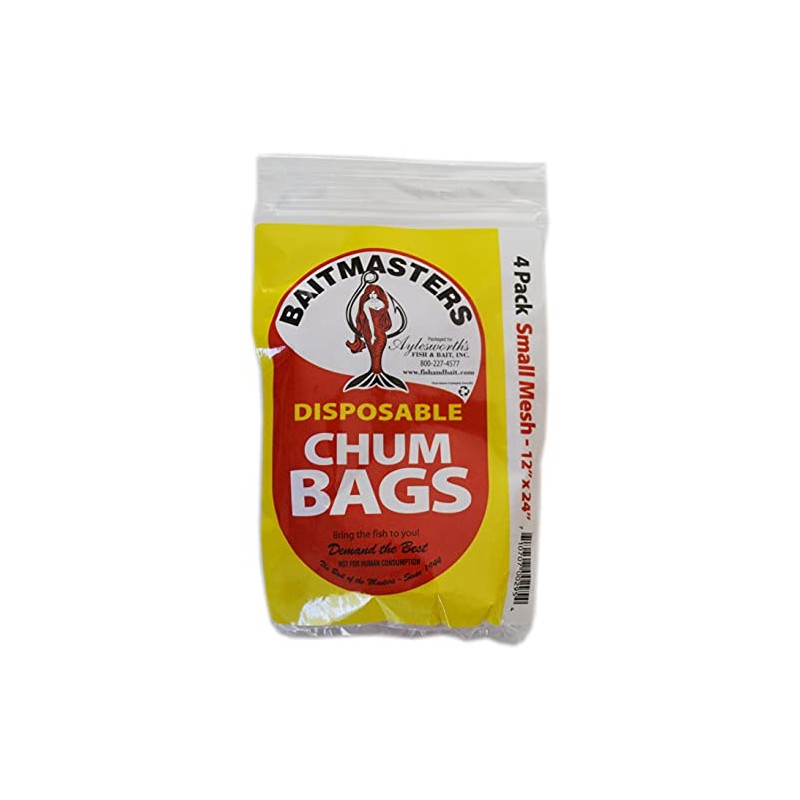 Baitmasters Disposable Chum Bags Red 4-Pack
