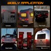 Wireless Magnetic Trailer Lights Upgraded 2.4GHz Transmission with Strobe Mode