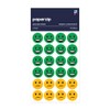 PAPERZIP - Green, Amber and Red Emoji Faces for Marking
