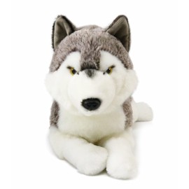 ICE KING BEAR Wolf Soft Toy Stuffed Animal Plush 14 Inches (Prone)