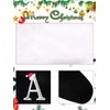 infleesh 20 Inches Monogrammed Christmas Stockings with Letters,Super Soft Christmas