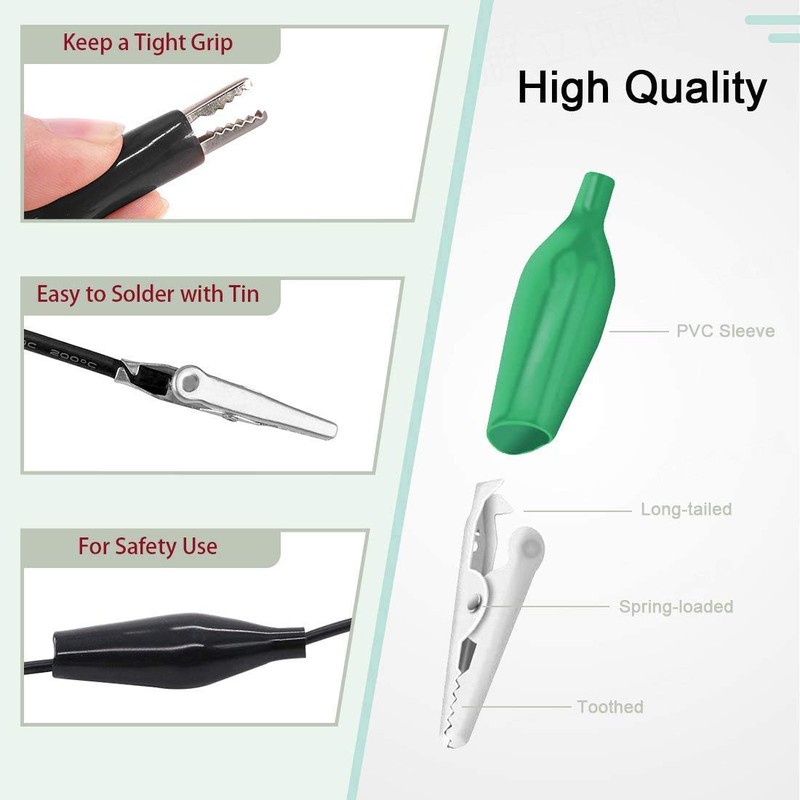 GTIWUNG Alligator Clip Test Clamp Alligator Clip Clamp Connector Circuit