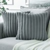 Soleebee Plush Velvet Cushion Covers, Set of 2, Soft Artificial
