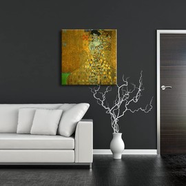 Wieco Art Portrait of Adele Bloch-Bauer I,1907 by Gustav Klimt Famous Paintings Canvas Wall Art Bedroom Wall Decor Canvas Prints Artwork for Living Room Wall Decorations Home Decor