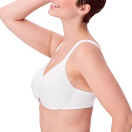 Bali Women's Live It Up Seamless Underwire Bra, White, 40DD