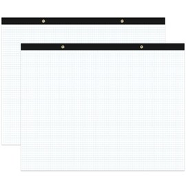 Yaridar (2-Pack) Large Engineering Graph Paper - 22" x 17" Grid Paper Notepad, 4"x4" Blue Grid 100 Sheets/200 Pages Paper for Engineer Architect Designer Mathematician Draftsman
