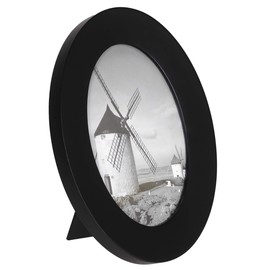 Malden Classic Oval Black Wood Picture Frame, 5 by 7-Inch