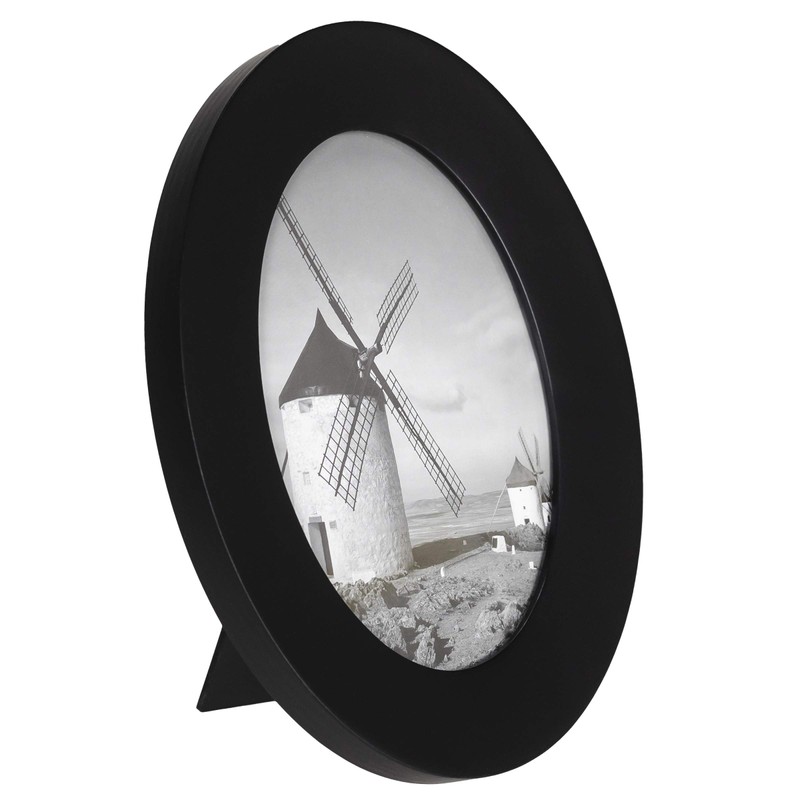Malden Classic Oval Black Wood Picture Frame, 5 by 7-Inch