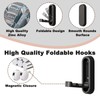 AABDTYYD 2Pcs Foldable Wall Hook, Heavy Duty Zinc Alloy Folding