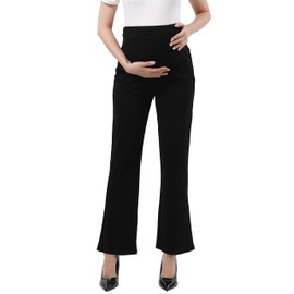 Alina Mae Maternity Pants Comfortable Stretch Over-Bump Women Pregnancy Casual Trouser for Work 16-18