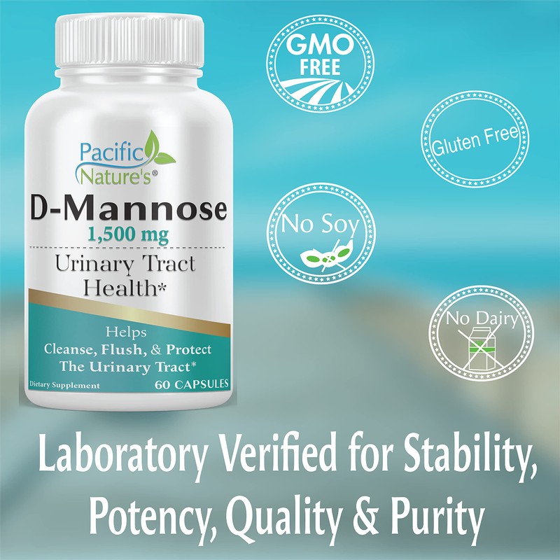 D-Mannose 1500mg, 120 Capsules. D-Mannose is a Cranberry Extract That