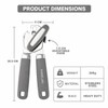 Marshland Tin Opener UK - Stainless Steel Soft Handled Manual-Magnetic