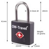 OW-Travel Lock with Key Suitcase Lock Padlock Luggage Lock Security
