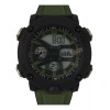 J.H. Company Reloj Digital Para Hombre Militar Sport Sumergible Led Correa Verde