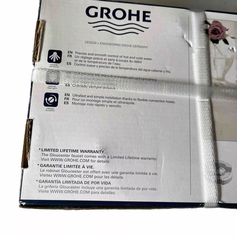 Grohe Glouchester Single Hole Single Handle Bathroom Faucet in Chrome