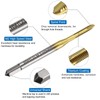 sourcing map Metric Tap & Drill Bit Set, 2pcs M2
