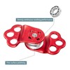 YZCHAIN Aluminum Alloy Zip Line Pulley, 30kN Climbing Single Pulley,