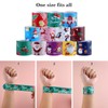 KUUQA 60 Pack Christmas Slap Bracelets Slap Xmas Snap Bracelet