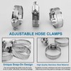9PCS Hose Clips Stainless Steel 16-25mm Jubilee Clips Assorted Hose